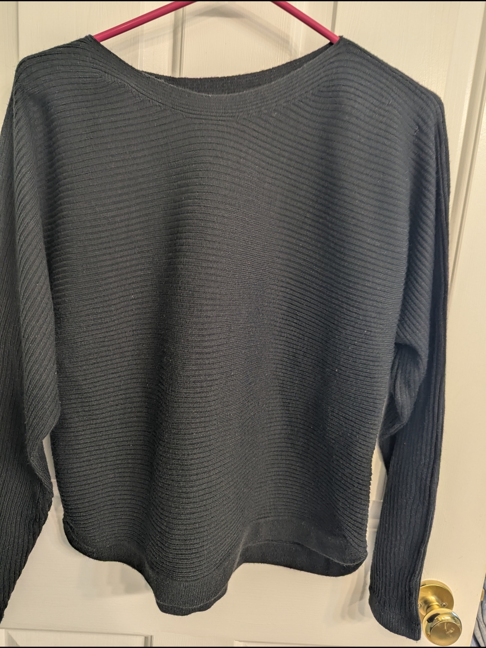 Ardene Black Ribbed Crewneck Sweater